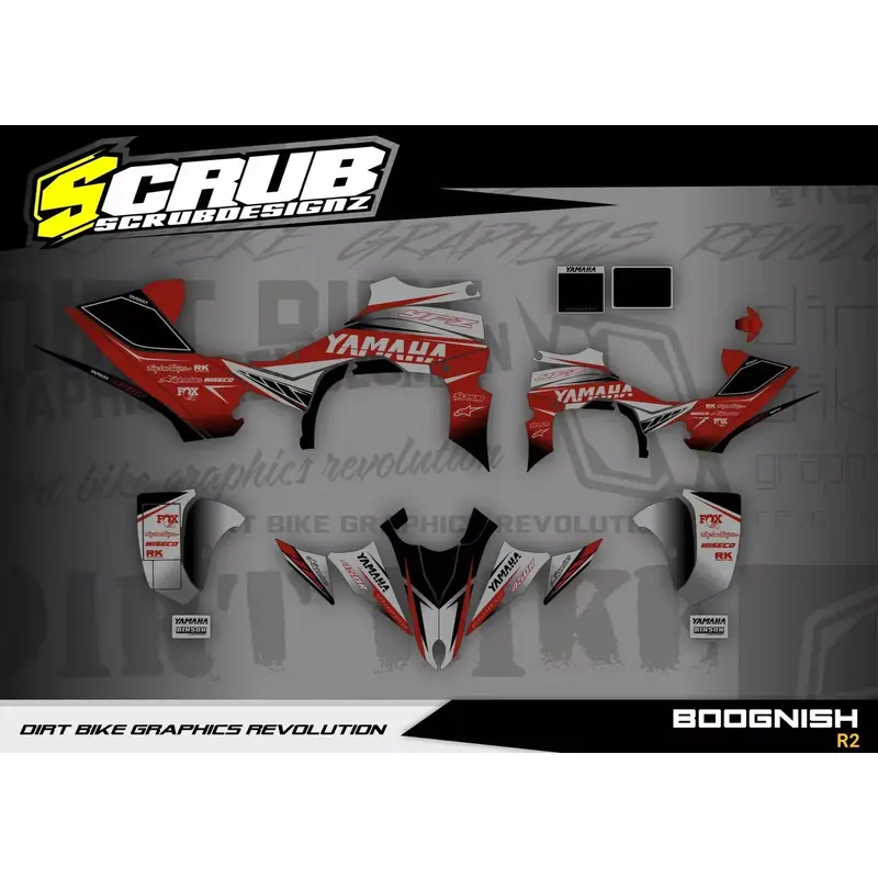 Graphics decals stickers Yamaha YFZ 450R Quad 2014-2025