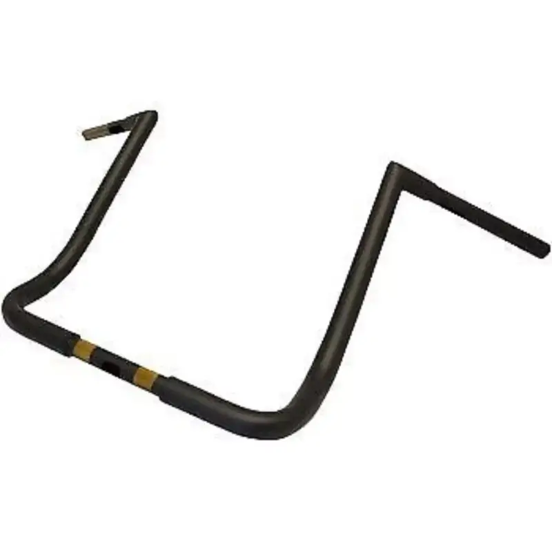 LA Choppers Flat Black 1 1/4" Twin Peaks 16" Handlebars for Batwing Fairing