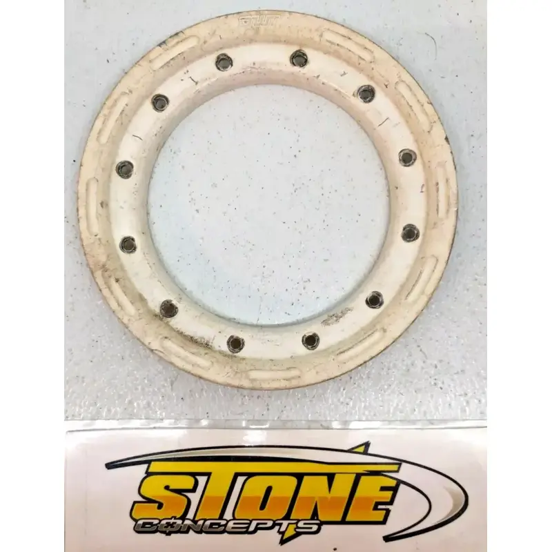 WHITE DOUGLAS 8" DWT BEADLOCK RING REAR WHEEL 450R YFZ ALUMILITE