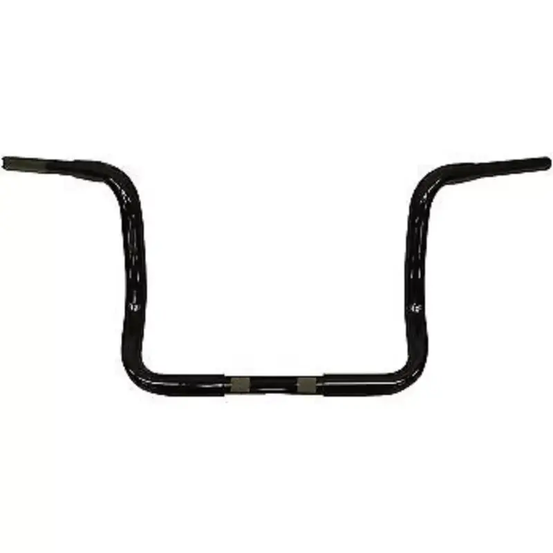 LA Choppers Gloss Black 1 1/4" Handlebars 10" Ape Hangers for Batwing 96-20