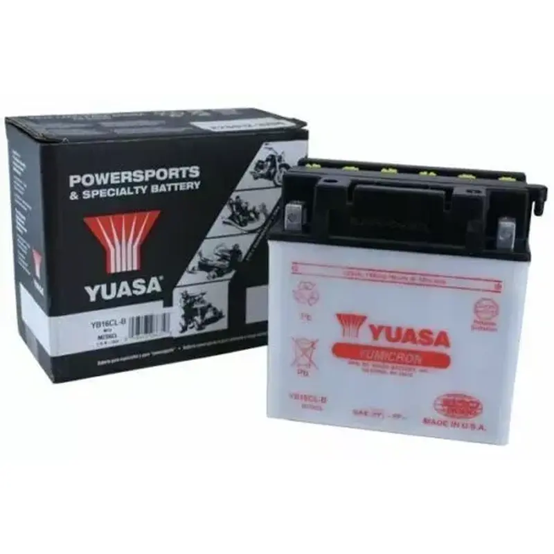 Yuasa YB16CL-B Kawasaki KAF620, Mule 2500, 2510, 2520 All YuMicron 12v Battery