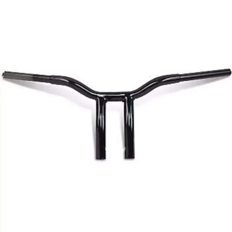 LA CHOPPERS Black 10" Kage Fighter Welded Bent-Riser Handlebars