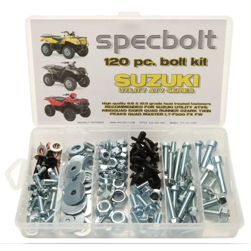 SUZUKI ATV bolt kit King Quad Runner Eiger Vinson Twin Peaks LT-F500 SPECBOLT