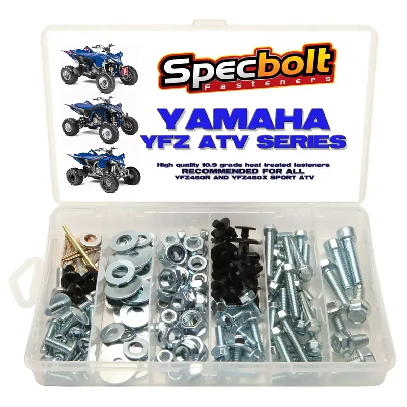 YAMAHA ATV Bolt Kit YFZ450 YFZ 450 SPECBOLT fasteners plastic body engine