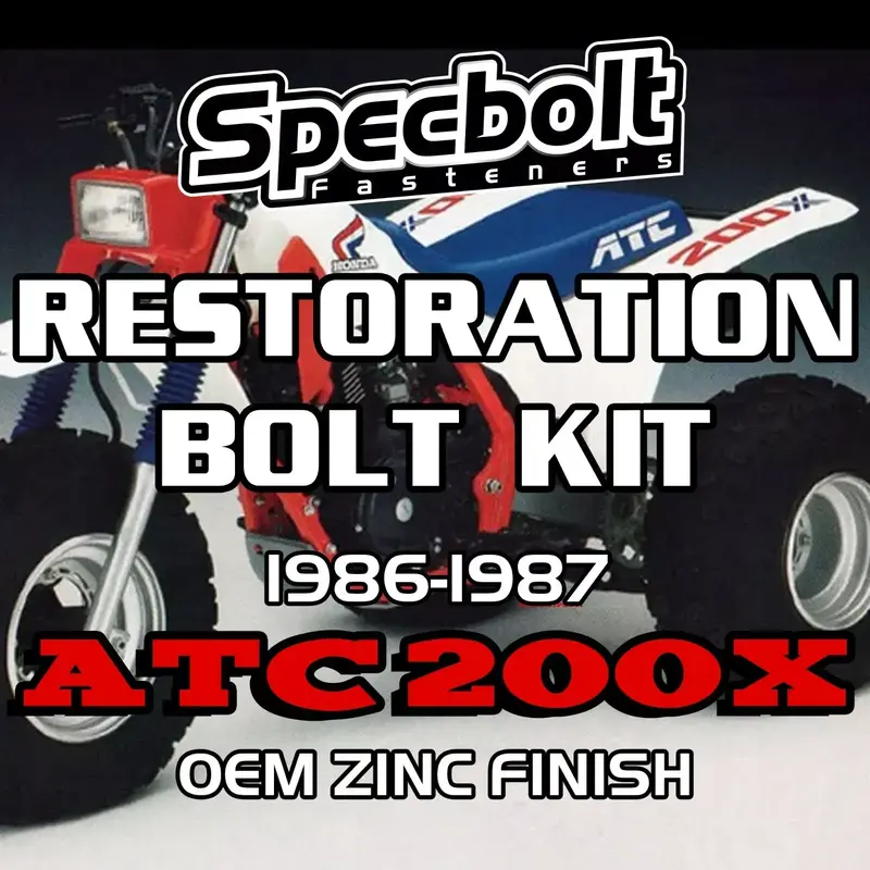Honda 200X 1986-1987 Restoration Bolt Kit - Engine, Body, Frame, Forks Fasteners