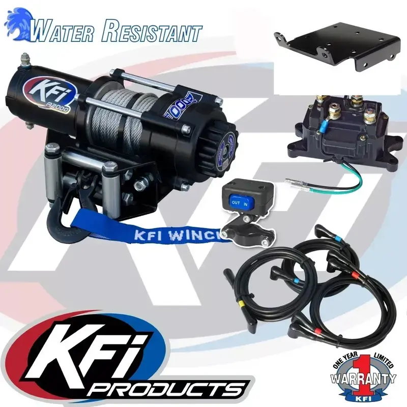 KFI WINCH 2000 LBS AND MOUNT KIT W MOUNT SUZUKI ALL 2008-2024 KING QUAD 750