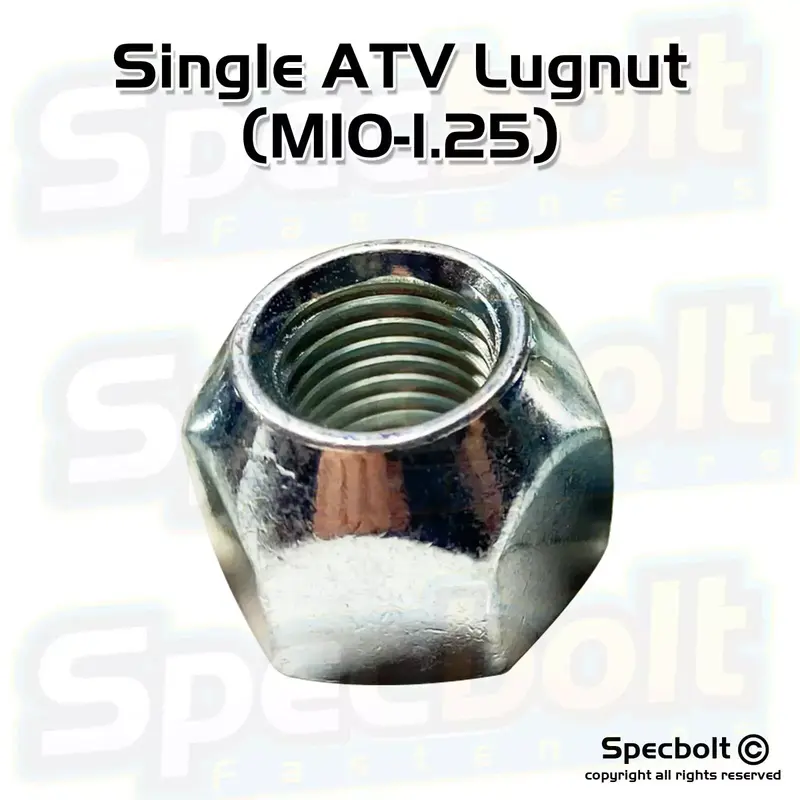 1pc Single Specbolt M10-1.25 ATV Lug Nut Honda Suzuki Kawasaki Yamaha (1 Lugnut)