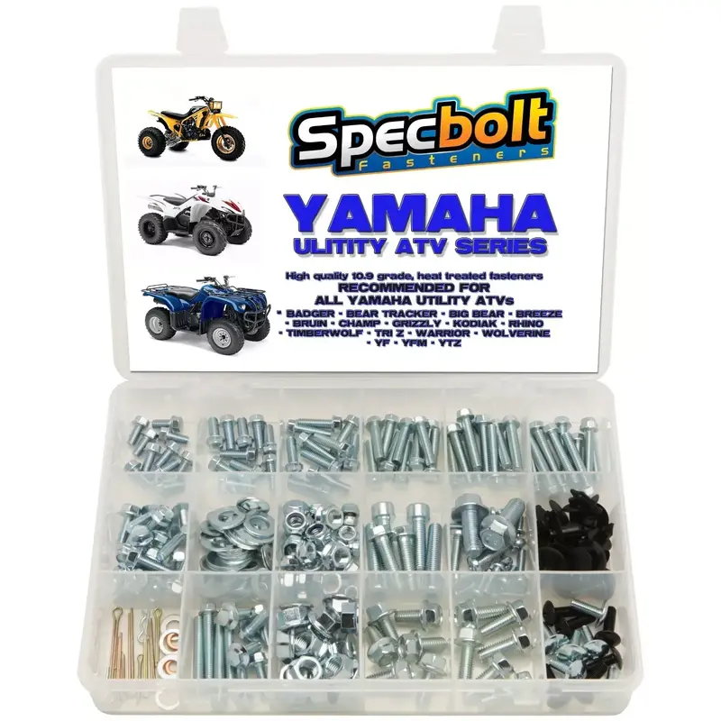 250pc Bolt kit Yamaha util ATV Wolverine Warrior Grizzly Rhino Kodiak Timberwolf