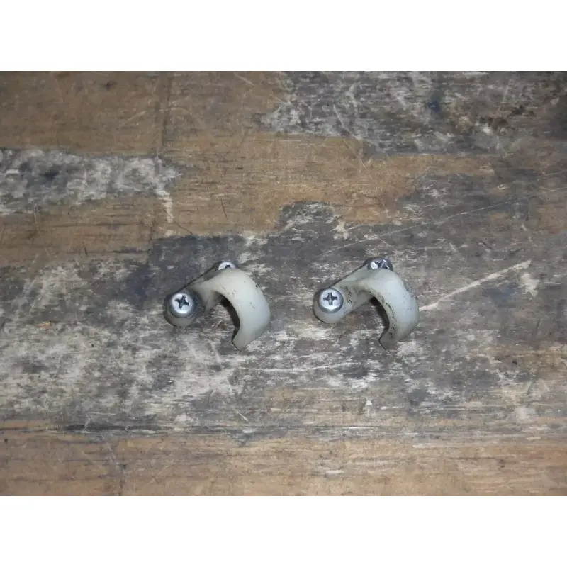 1996 Yz125 (C) Yamaha Rear Brake Line Holders Mounts Plastic With Screws
