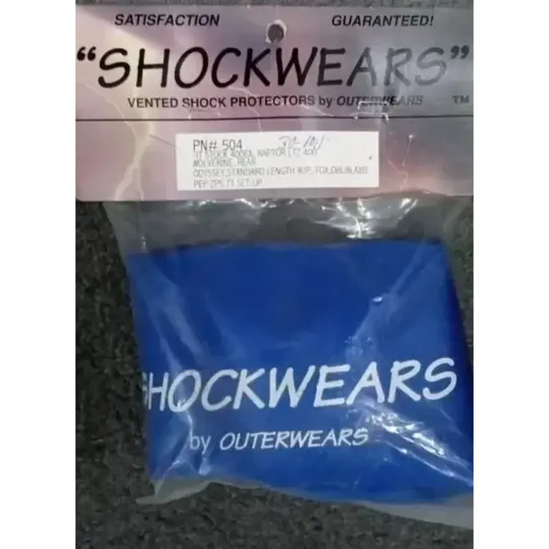 OUTERWEAR 30-1011-02 REAR BLUE SHOCKWEAR SHOCK COVER
