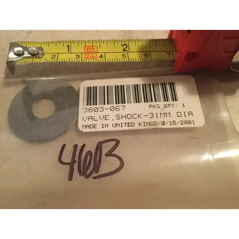 ARCTIC CAT OEM SNOWMOBILE SHOCK VALVE 31MM DIA X 0.25MM 2001 ZR440 GENUINE