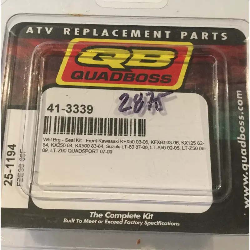 QUADBOSS FRONT HUB WHEEL BEARING KIT KFX80 KX125 KX250 KX500 LT80 LTZ50 LTZ90