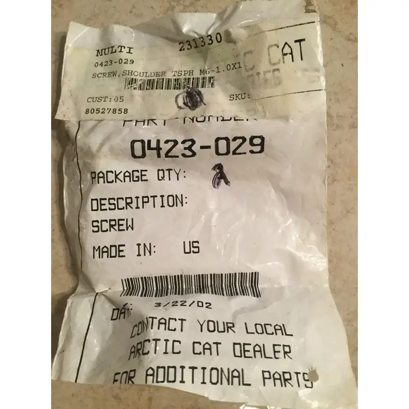 ARCTIC CAT OEM BRAKE DISC MOUNTING MACHINE SCREW SHOULDER BEARCAT 300 SET OF 2
