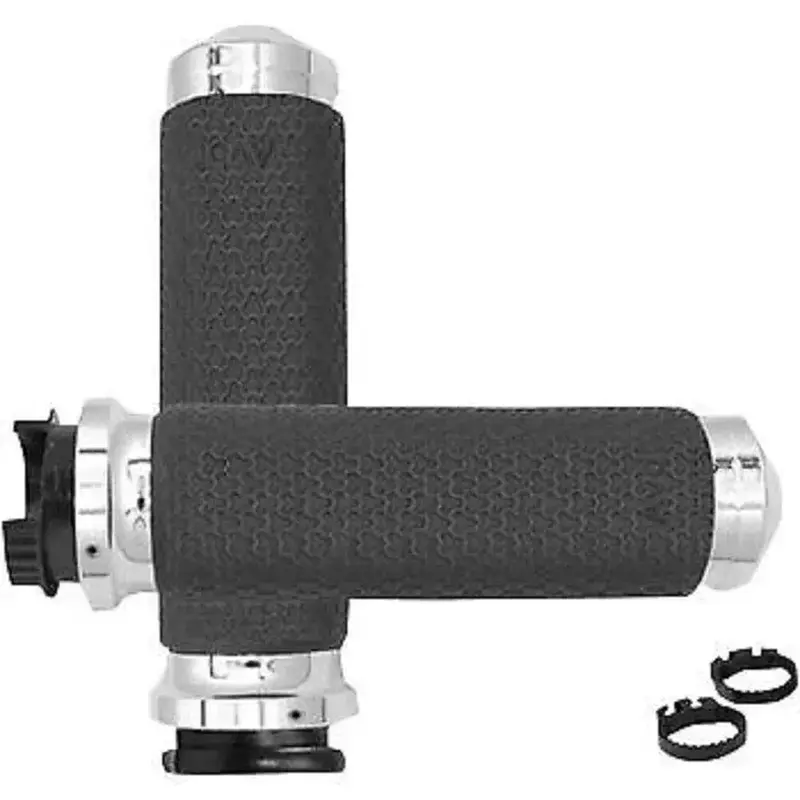 AVON Chrome Memory Foam Hand Grips for Metric