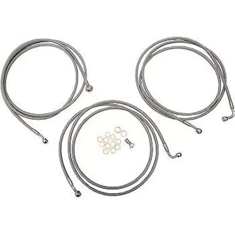 LA CHOPPERS Stainless Steel Brake Line Kit