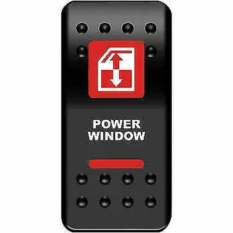 Moose Utility Division Rocker Switch Power Window Red 2106-0574