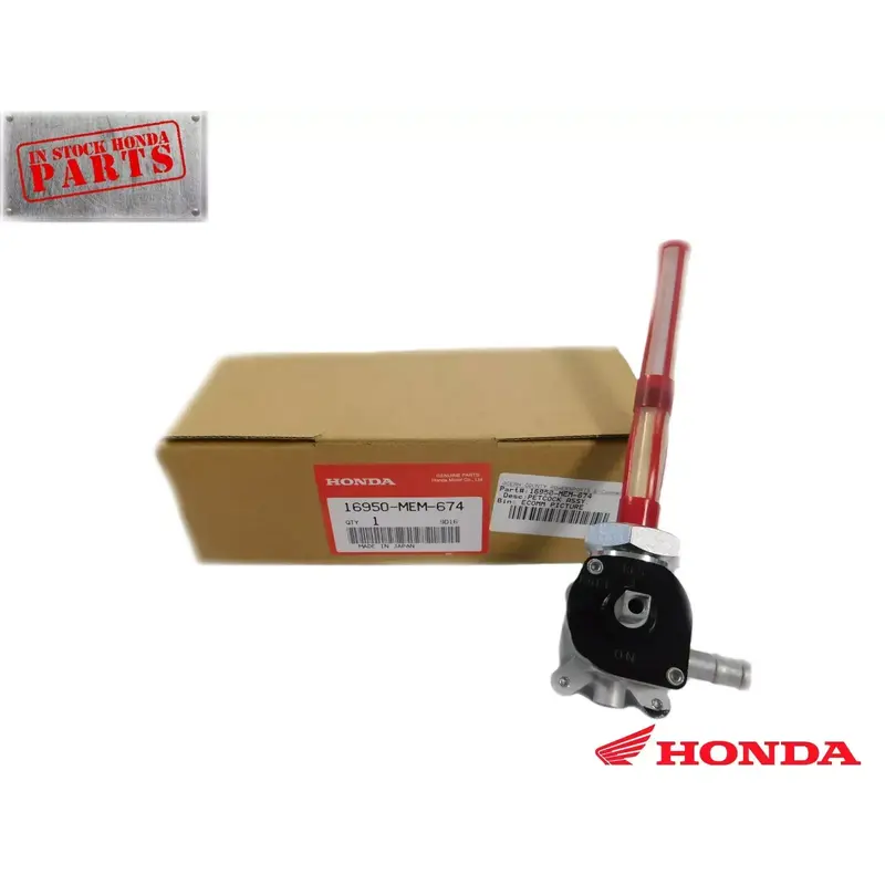 New Genuine OEM Honda VTX1300C/R/S/T Fuel Tank Petcock Assembly 16950-MEM-674