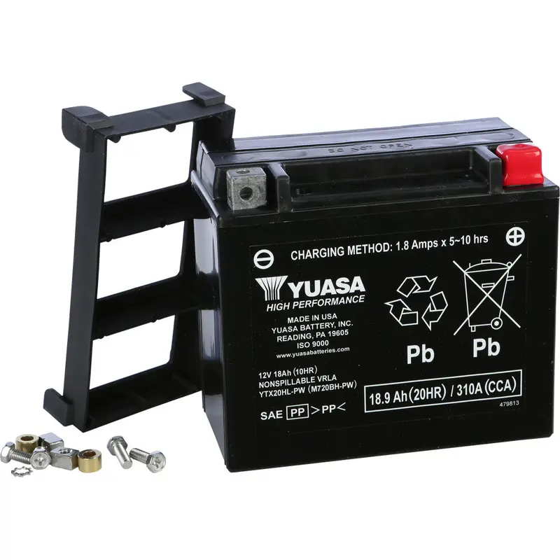 YUASA BATTERY YTX20HL-PW SEALED FACTORY ACTIVATED YUAM720BH-PW