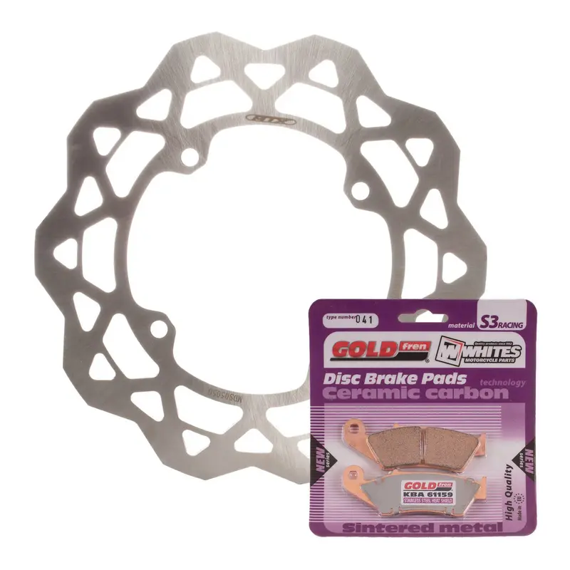 BRAKE ROTOR & PAD FRONT KIT - SUZ RMZ250 07-15 - WAVE #MDKF05002