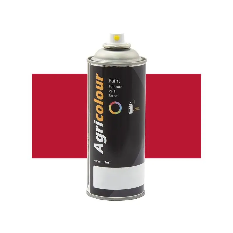 Agricolour - Red Gloss Paint 400ml Aerosol - Sparex Part No. S.93209