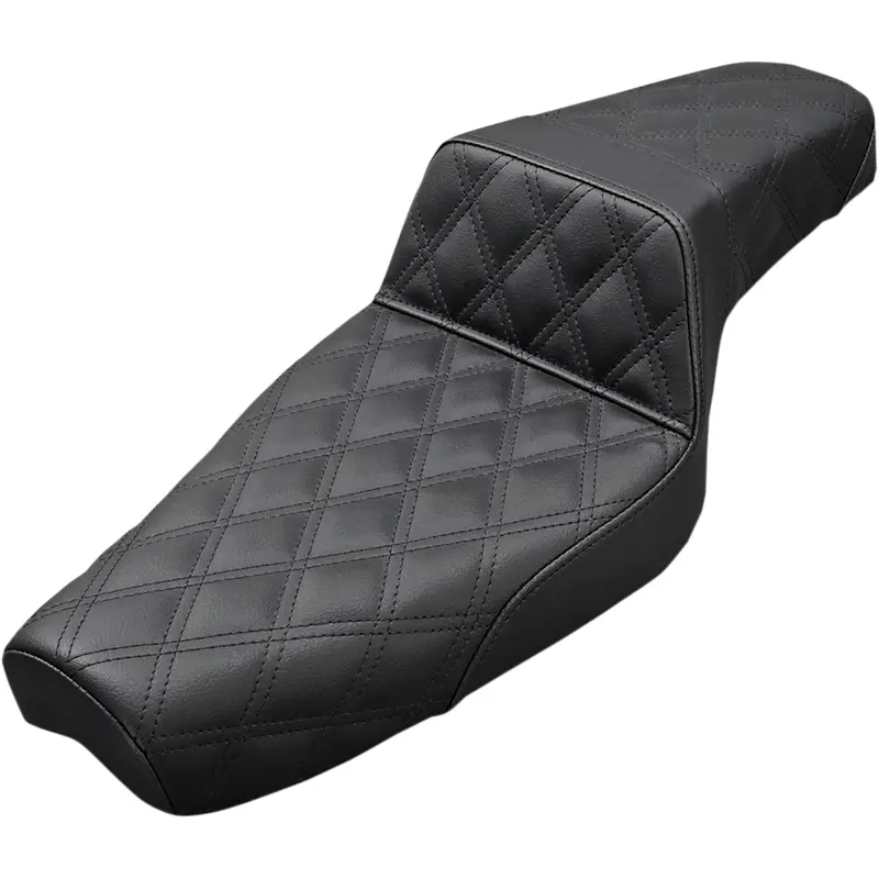 SADDLEMEN Step-Up Seat - Full Lattice Stitch - Black - XL 807-03-175