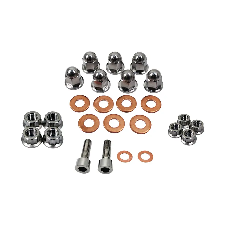 BPRATV Yamaha YZ125 YZ 125 2-Stroke Top End Engine Cylinder Head Ti Nuts Kit Set