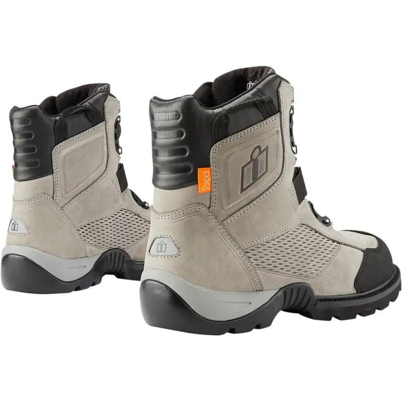 ICON Stormhawk Boots - Gray - Size 9.5 3403-1177