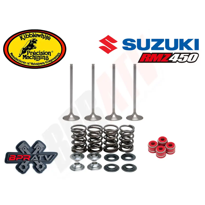 05 06 Suzuki RMZ450 RMZ 450 Kibblewhite Intake & Exhaust Valves Springs Seals