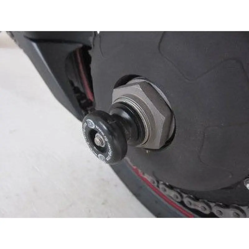 R&G Racing Black Spindle Sliders For 2013-2018 Triumph Tiger 1050 Sport SS0038BK