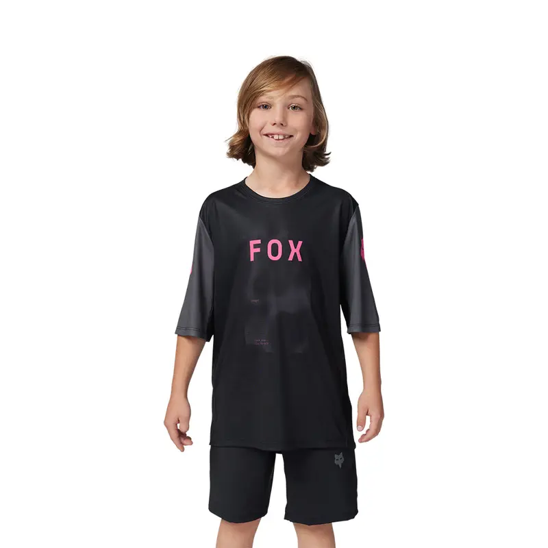 FOX YOUTH RANGER SS JERSEY TAUNT [BLACK]