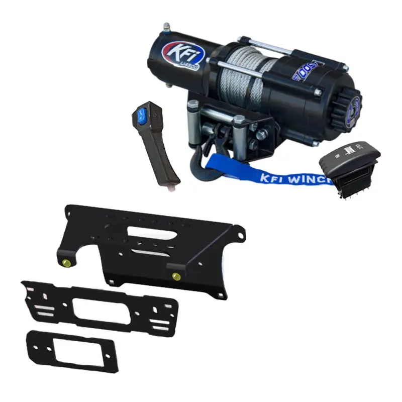 KFI Winch & Winch Mount Kit for various Polaris Ranger Pro XD/570/900/1000 (2 Seat)