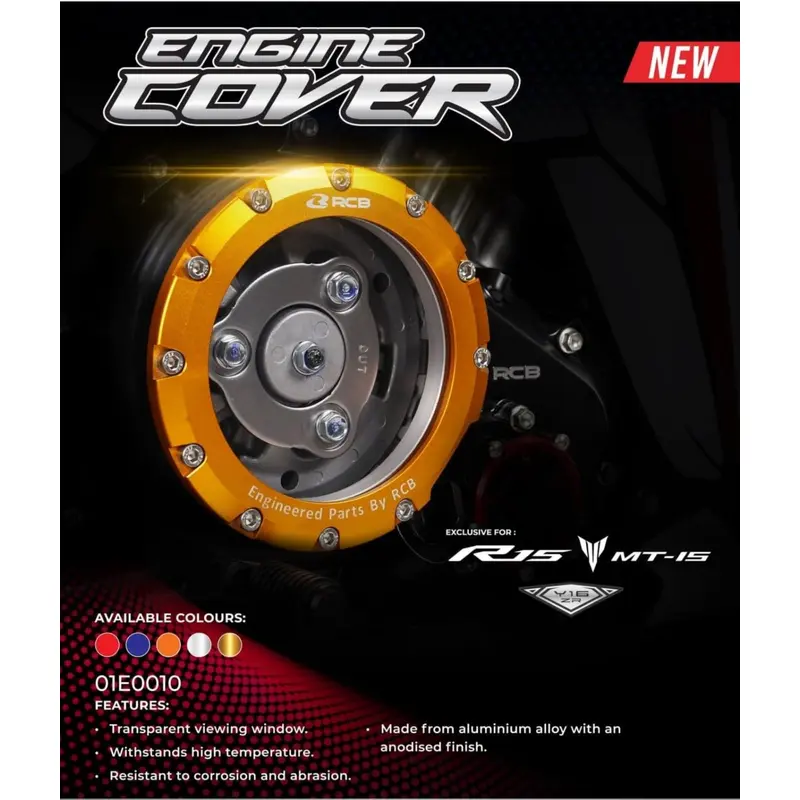 Racing Boy Yamaha R15 V3 / MT15 Clear Engine Cover