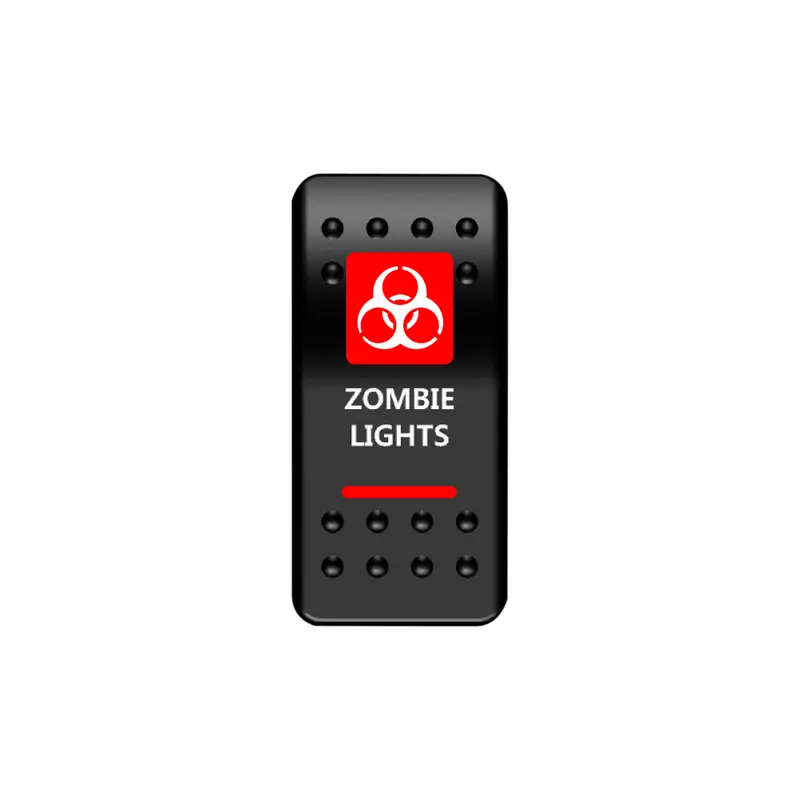 Zombie Lights Rocker Switch (Red)