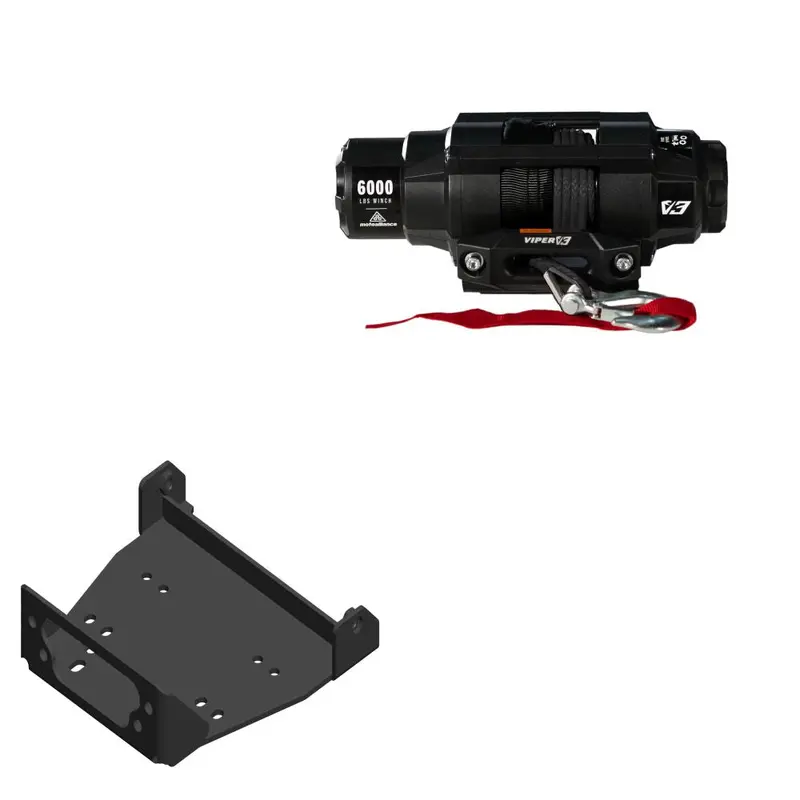 Viper 6000lbs V3 Winch Black Rope With Mount For Yamaha Wolverine R-Spec 2016-2018