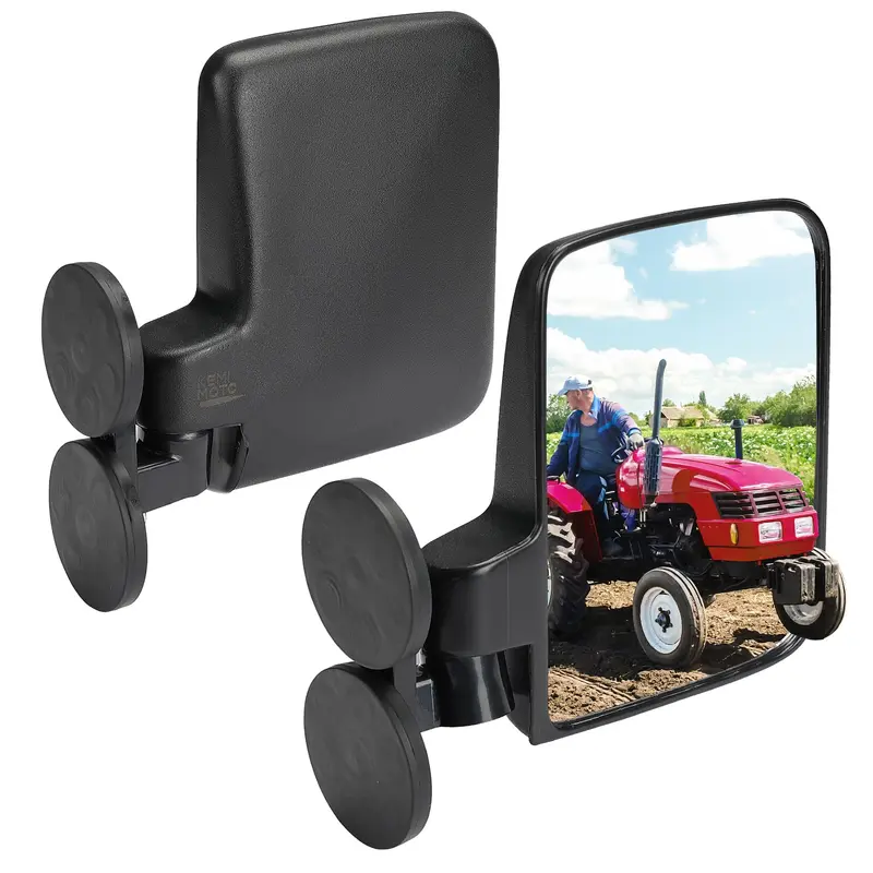 114Lbs Magnetic Side Mirrors for Tractors, Lawn Mover, UTV, ATV (1 pair)