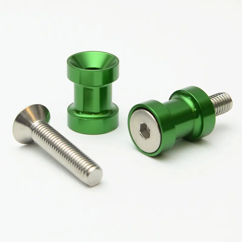 M8 Green Paddock Stand Bobbins (pair) R&G (PB00M8GR)