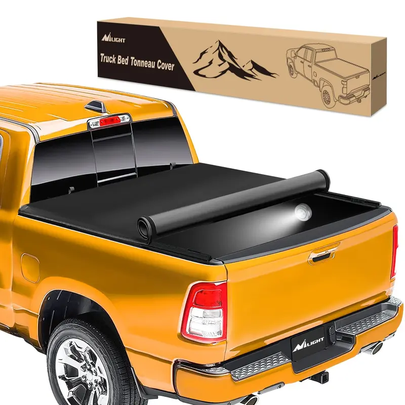 5.5ft Soft Roll Up Truck Bed Cover for Ford F150 2009 2010 2011 2012 2013 2014