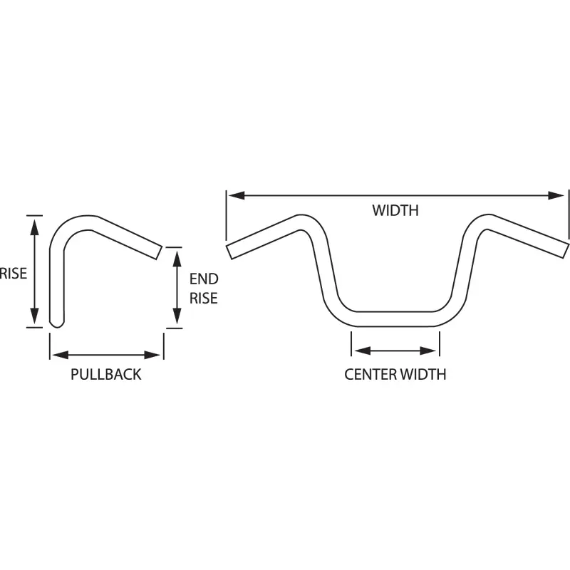 DRAG SPECIALTIES Handlebar - Buffalo - Springer Ape - 12-1/2" - Chrome 300345