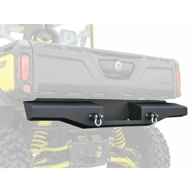 SuperATV Heavy Duty Sheet Metal Rear Bumper for Can-Am Defender HD 5 / 8 / 10