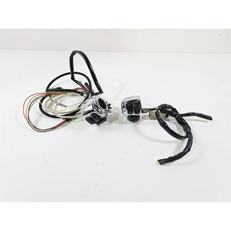 2008 Harley FXCWC Softail Rocker Left Right Chrome Control Switch Set 71682-06A