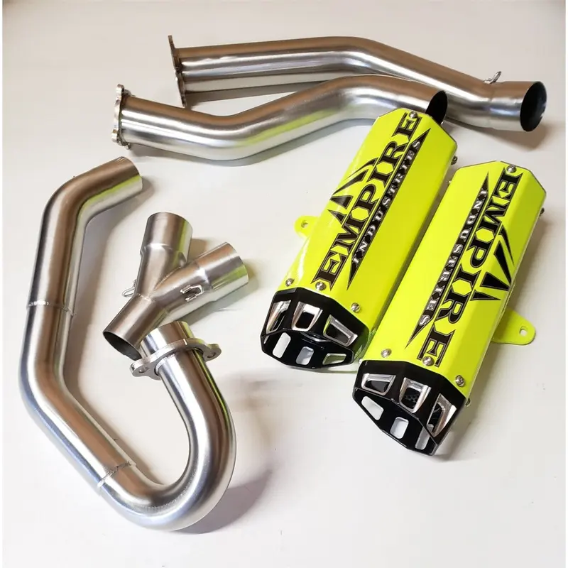 Empire Industries G2 Dual Exhaust Yellow/Black For Yamaha Raptor 700 2015-2025