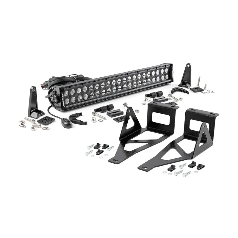 LED Light Kit | Bumper Mount | 20" Black Dual Row | Ford F-250/F-350 Super Duty (05-07) | 70665