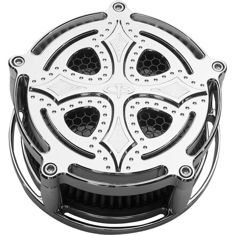PREC. BILLET AIR CLEANER DARKSIDE CHROME DRK-210-3H-CHR