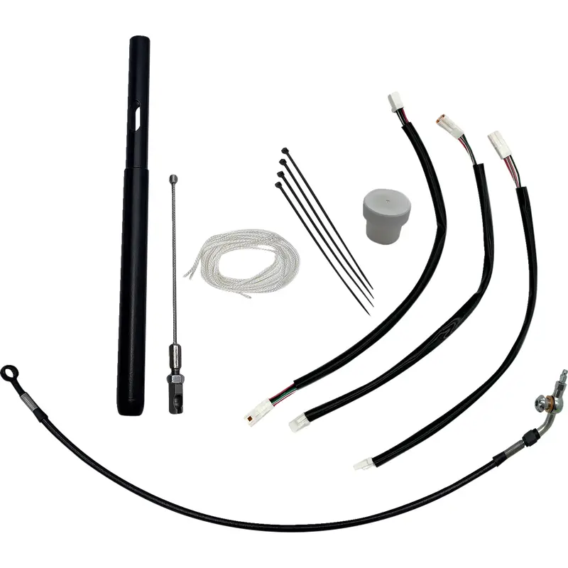 FAT BAGGERS INC. Handlebar Clutch Cable Extension - +4" - Black 139914-B