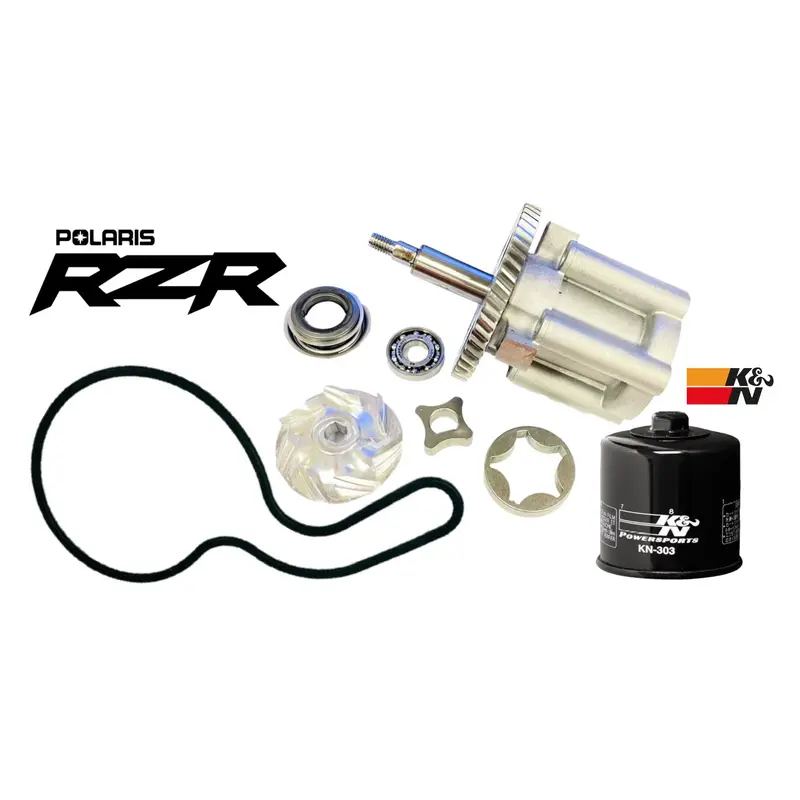 Best RZR Sportsman 800 Oil Water Pump Replacement Billet Impeller K&N Filter Kit