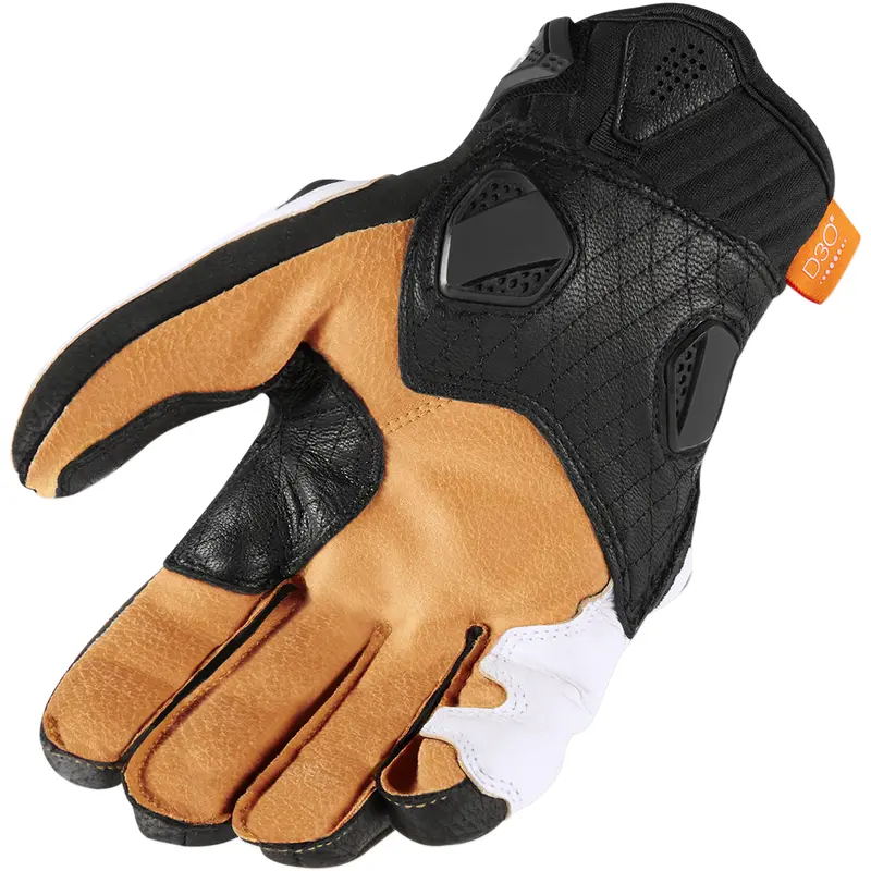 ICON Hypersport Short Gloves - White - Small 3301-3551