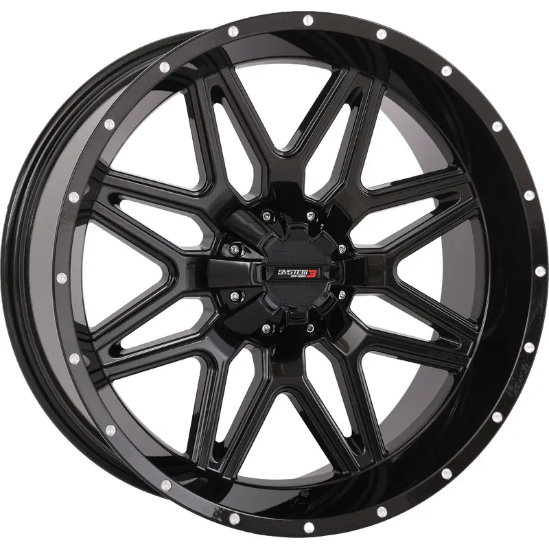 ST7 WHEEL 20X9 5+4 (0MM) 4/137 & 4/156 GLOSS BLACK