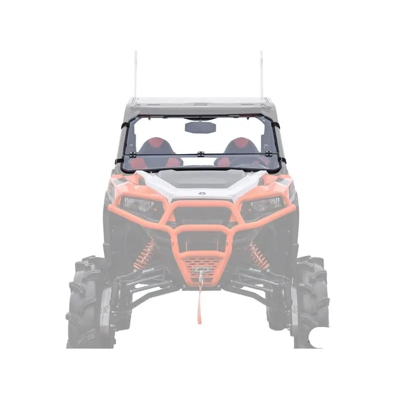 SuperATV Polaris General XP 1000 Scratch Resistant Flip Down Windshield