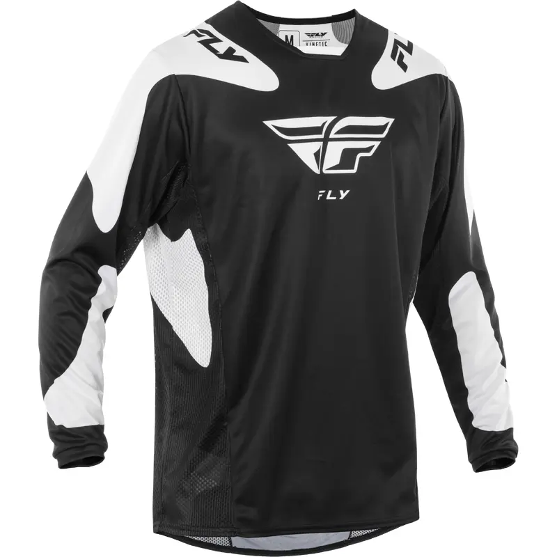 Kinetic Sym Jersey Black/White Lg