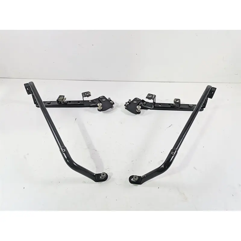 2001 Harley Touring FLHX Street Glide Rear Black Saddle Bag Rack Support Set